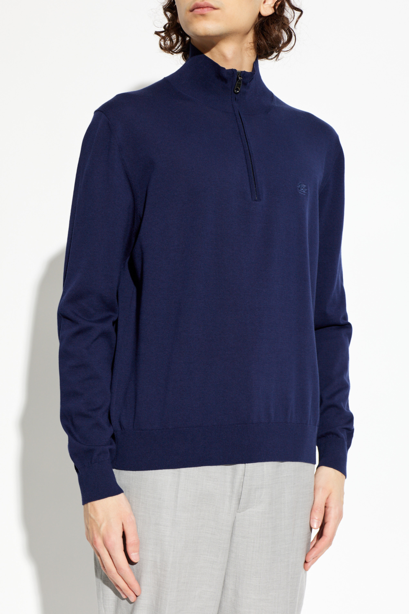Etro Sweater with embroidered logo | Men's | Vitkac